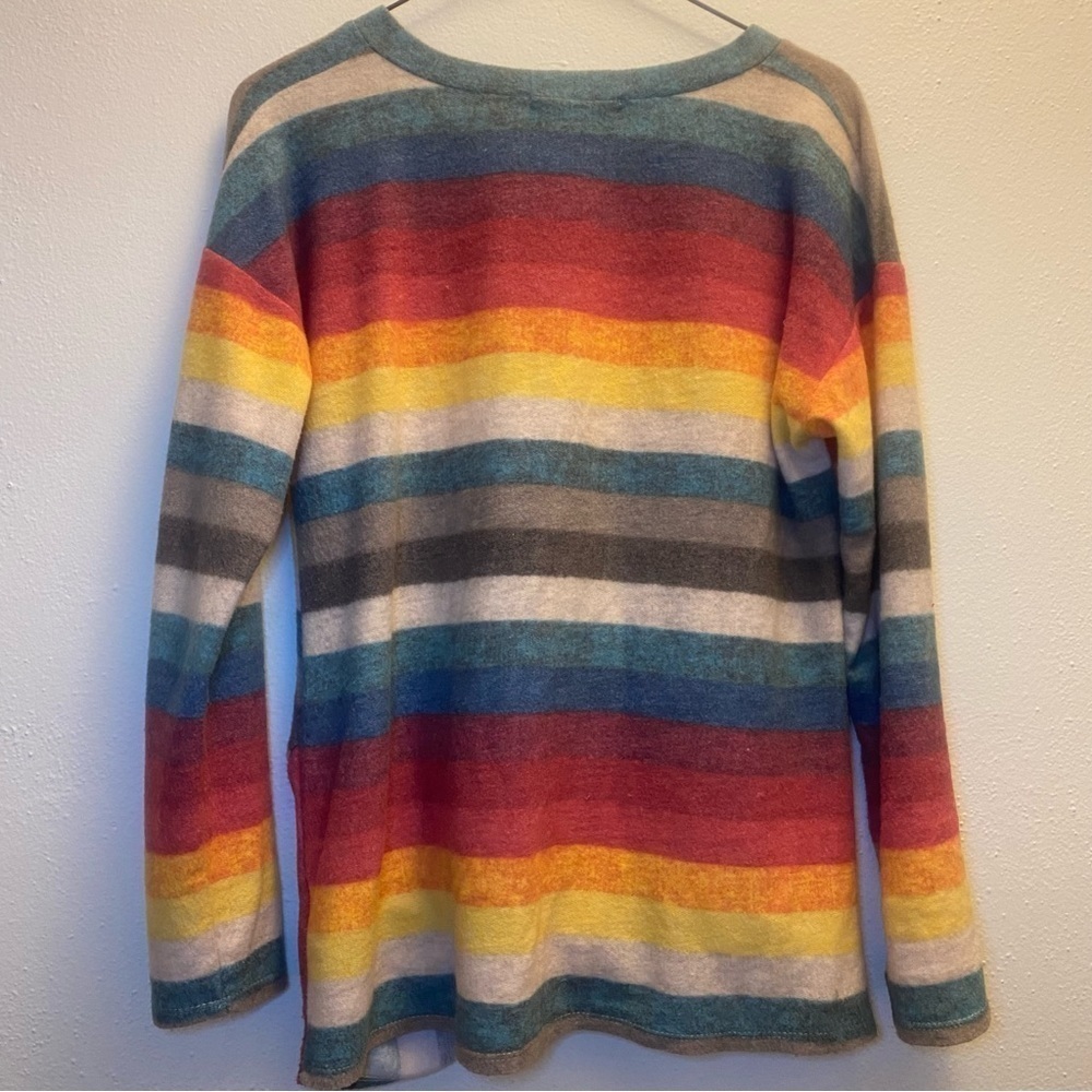 Filly Flair Women’s Multicolored Striped Blouse Size Small - Picture 6 of 8